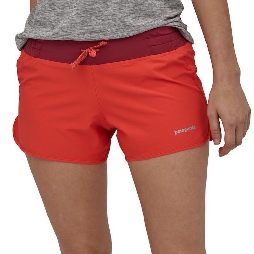 Patagonia Womens Shorts XL Nine Trails 4" Catalan Coral Running Athletic 57622